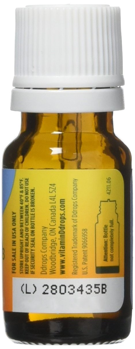 Ddrops Baby 400 Iu Vitamin D3 Drops, 90 Count (Pack of 3) 0.08 Fl Oz (Pack of 3)