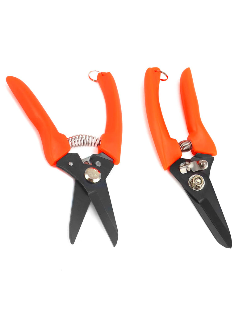 QWORK Hoof Trimmers Goat Hoof Trimming, 2 Pack 7" Multipurpose Nail Scissors Daily Trim for Pig Trotters, Sheep, Alpaca, Lamb and Pruning Potted Plants - BeesActive Australia