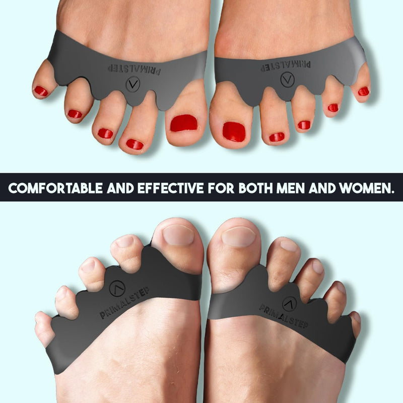 VYCE PrimalStep Toe Separators, Spreaders, Spacers, Straightener to Correct Toes for Men and Women, Bunion Corrector, Plantar Fasciitis and Athletic Mobility, Large (Pack of 2) Large (Pack of 2) - BeesActive Australia