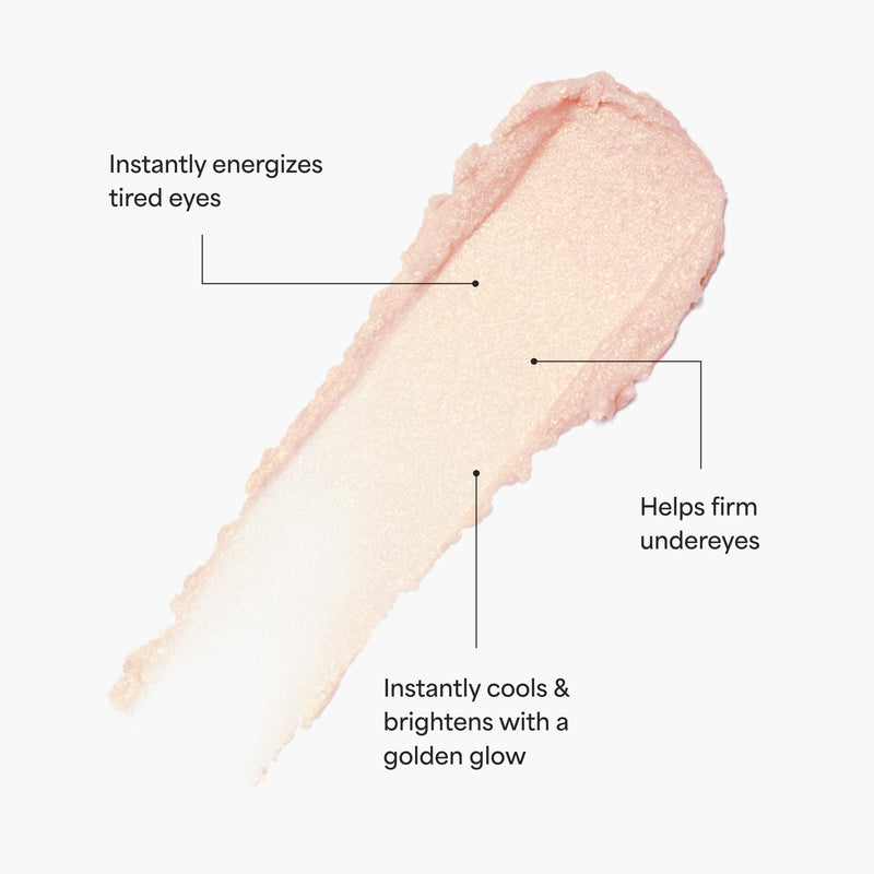 TULA Skin Care Spresso Energizing Eye Balm - Energizing & Hydrating Caffeine Under Eye Treatment for Dark Circles, Portable and Perfect to Use On-the-go, 0.35 oz. Cappuccino - Golden Glow
