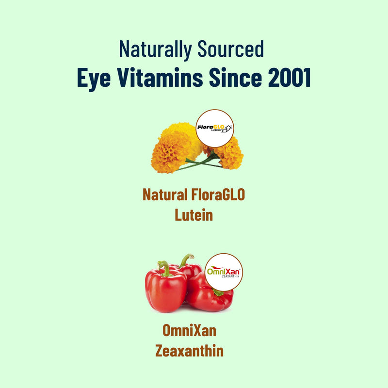 VisiVite Super Lutein 444 Eye Vitamins - Doctor Formulated, 30 Capsules | Lutein and Zeaxanthin Supplements for Adults with 44 mg Lutein and 4 mg Zeaxanthin, Vision Vitamins for Eyes, Made in USA