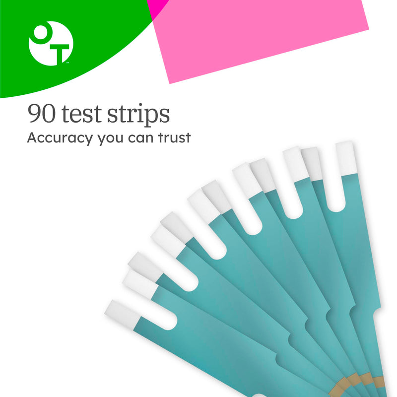 OneTouch Ultra Plus Test Strips - 90 Count - Diabetic Test Strips for Blood Glucose Meter & Daily Blood Sugar Levels - 30 Count/Pack (3 Pack) 30 Count (Pack of 3) - BeesActive Australia