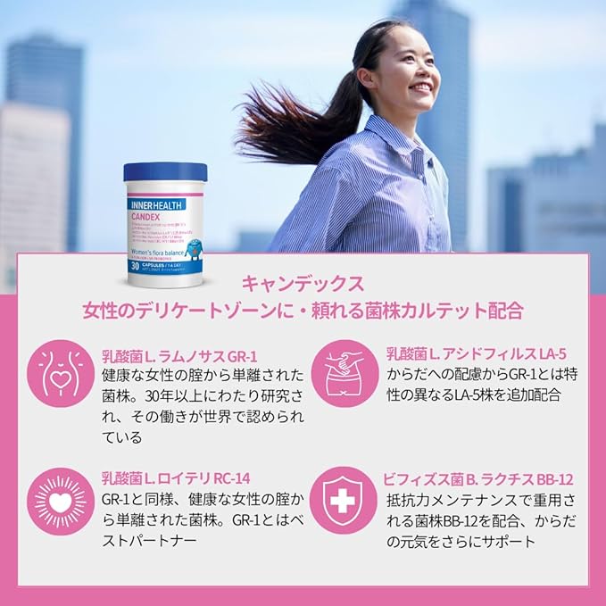 Inner Health Delicate Zone Femcare Live Lactic Acid Bacteria Bifidobacteria Body-friendly Probiotics 6.5 billion 30 days supply per tablet - BeesActive Australia