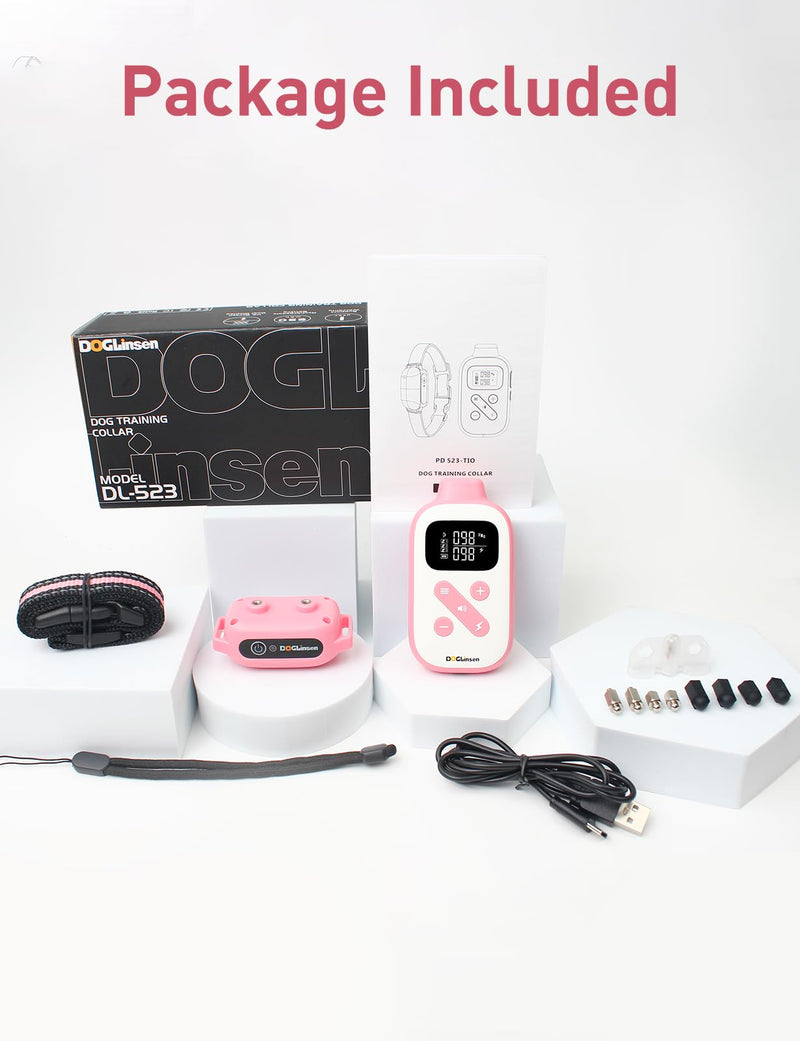 2-in-1 Bark and Shock Collar for Dogs, Smart Anti Barking Dog Training Collar with 5 Adjustable Sensitivity, Automatic Bark Collar with Remote, Vibration, Beep, Shock and Automatic - BeesActive Australia
