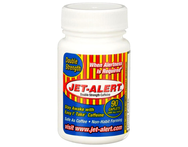 Jet Alert Double Strength Alertness Aid Caplets, 200mg-90 Ct Value Packs (6) 6 - BeesActive Australia