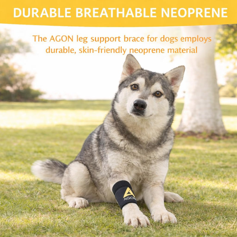 AGON® Dog Canine Front Leg Brace Paw Compression Wraps with Protects Wounds Brace Heals and Prevents Injuries and Sprains Helps with Loss of Stability Caused by Arthritis (XXS/XS) XXS/XS
