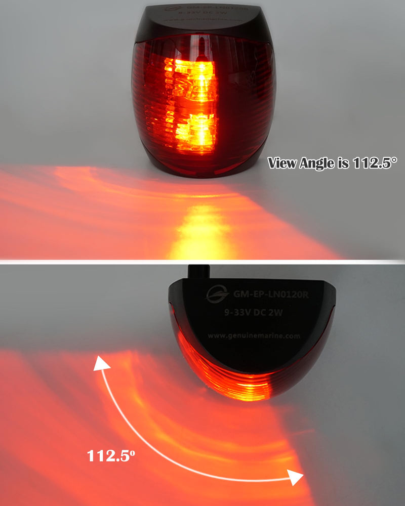 THALASSA Marine Boat Navigation Lights - 2NM 12V Red Port Green Starboard Light Stern 3 NM Bi-Color Lights - Operates at IP55/ IP67 - Water Resistant Lamp Safe Sailing as Signal Lamp - BeesActive Australia