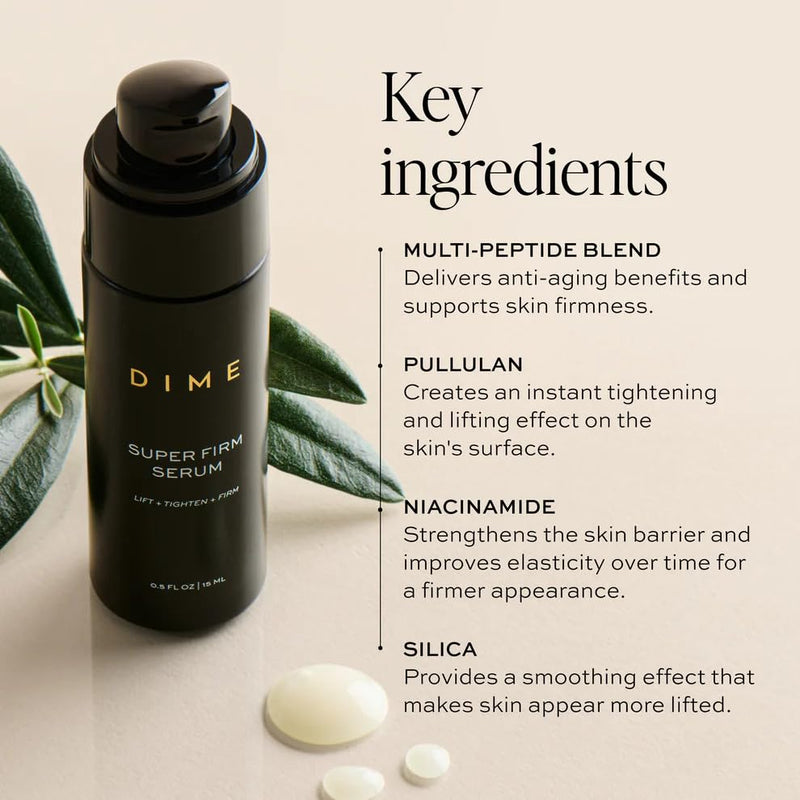 DIME Beauty Super Firm Facial Serum - Anti-Aging, 0.50 oz