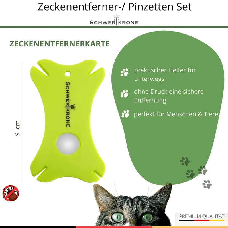 Schwertkrone set of 6 tick tweezers, tick tweezers for dogs, tick card, tick tweezers for cats, tick tweezers for humans, tick tweezers, tick hooks for dogs, tick tweezers tick set of 6 - BeesActive Australia