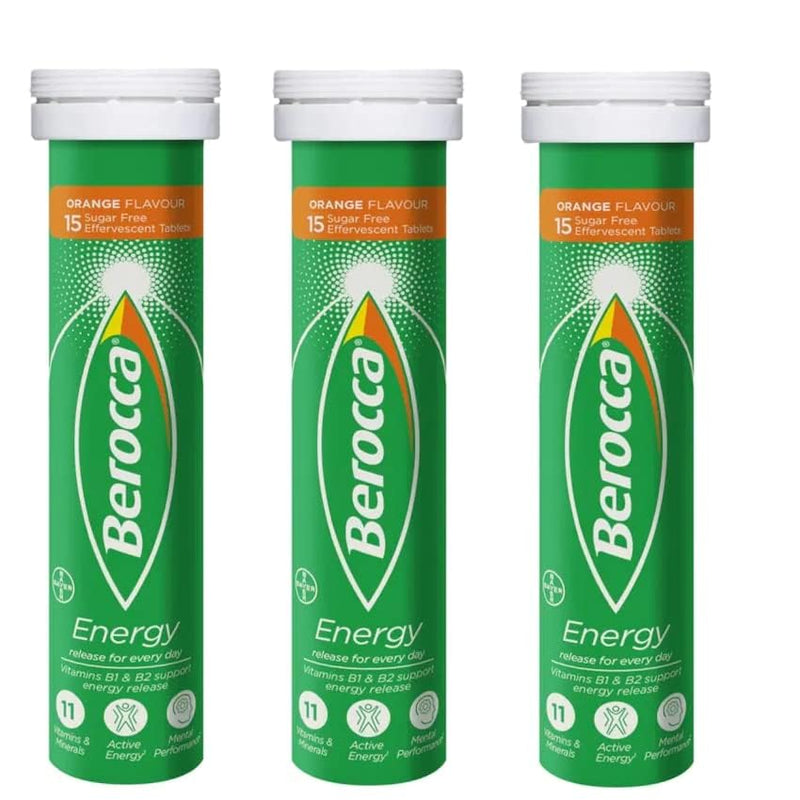 Berocca Orange Effervescent Tablets 45-Count