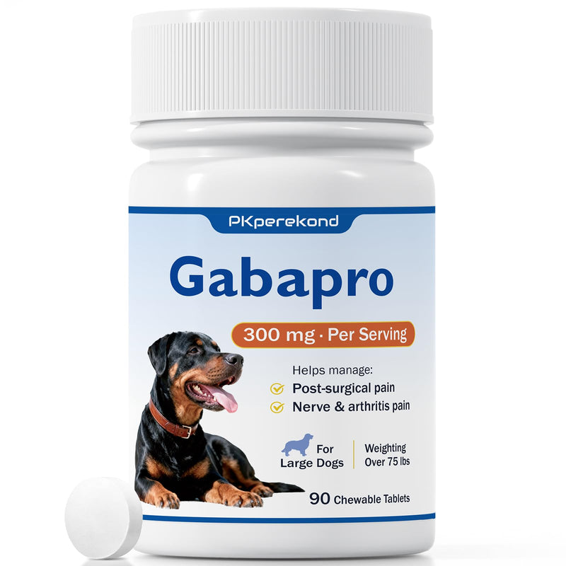 for Large Dogs, 300mg, Hip and Joint Support, Arthritis Comfort for Senior Dogs, Over 75 lbs, 90 Tablets
