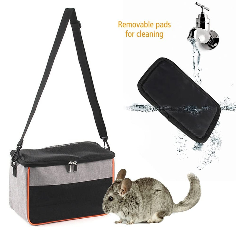 Hamster Carrier Bag, Small Pet Portable Travel Bag with Zipper Breathable Guinea Pig Carrier Bag for Gerbils Mice Rats Rabbits Squirrels Kittens XXL - BeesActive Australia