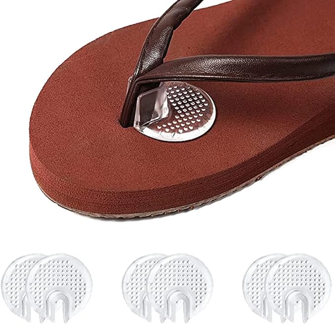 Morices Thong Cover, Toe Insole, Sandals, Set of 3, 6 Pieces, Strap Protection, Shoe Gap, Shock Absorption, Transparent, Footwear, Clogs - BeesActive Australia