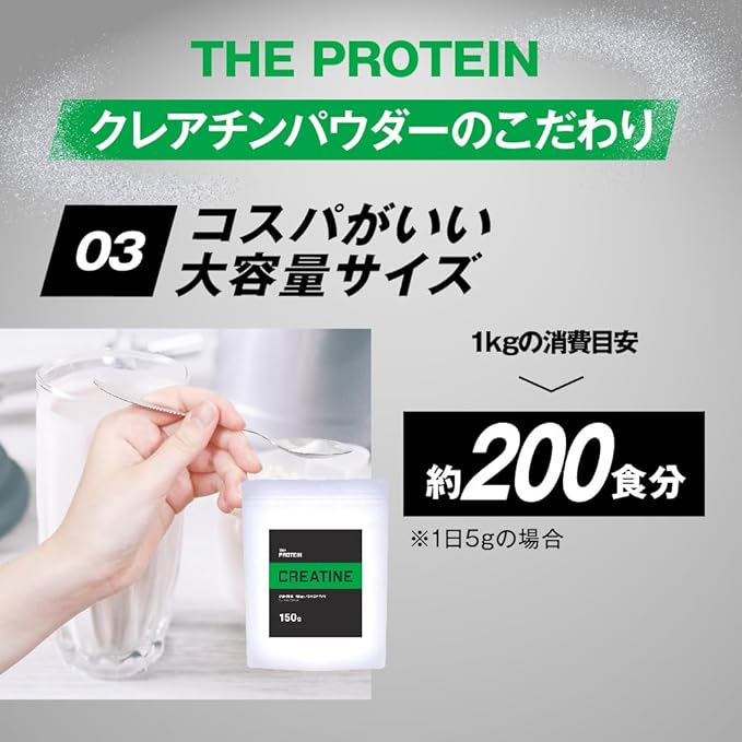THE PROTEIN Creatine Monohydrate 1kg Powder High Purity 99.9% Takeuchi Pharmaceutical THE PROTEIN No Additives No Artificial Sweeteners Muscle Training Workout - BeesActive Australia