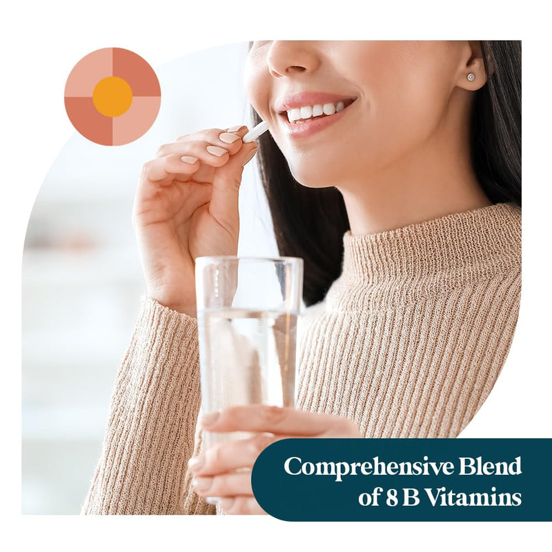 Pattern Wellness Vitamin B Complex Supplement – 120 Capsules | Comprehensive Blend of Essential B Vitamins – Supports Energy, Cognitive & Cellular Health – 3rd Party Lab Tested 60 Count (Pack of 2)