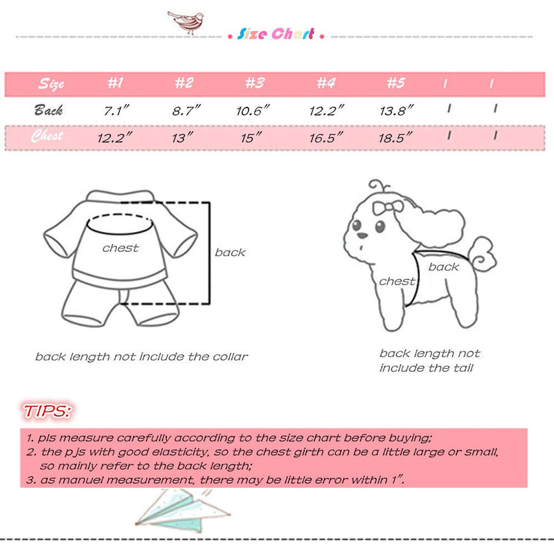 Hdwk&Hped Soft Cotton Dog Pajamas for All Seasons, Striped Pet Bottoming Jumpsuit for Small Dog Cat Puppy (#2, Solide Style - Dark Grey) #2 - BeesActive Australia