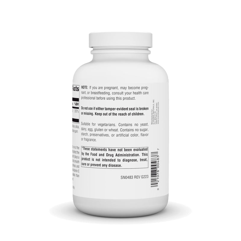 Source Naturals Vitamin E, 400 iu Fat-Soluble Antioxidant - 250 Tablets 250 Count (Pack of 1)