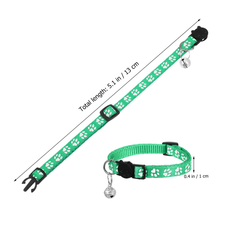 BESPORTBLE 16 PCS Breakaway Cat Collars with Bells: Safety Reflective Cat Collar Breakaway Nylon Kitten Collars Cat Collars for Girl Boy Cats(7.5-12.6) - BeesActive Australia