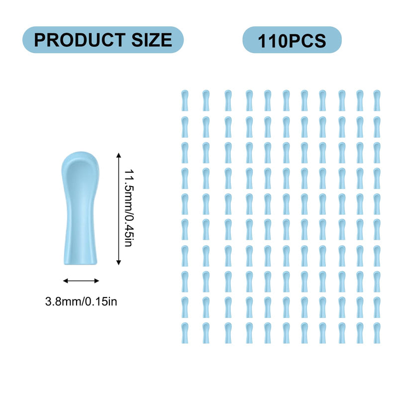 110 Pcs Ear Wax Removal Replacement Tips for Otoscope, Soft Ear Camera Tips Compatible with 3.5mm Ear Camera, Reusable Spoons Accessories for Home Adults Teens Dry Wet Cleaning - BeesActive Australia