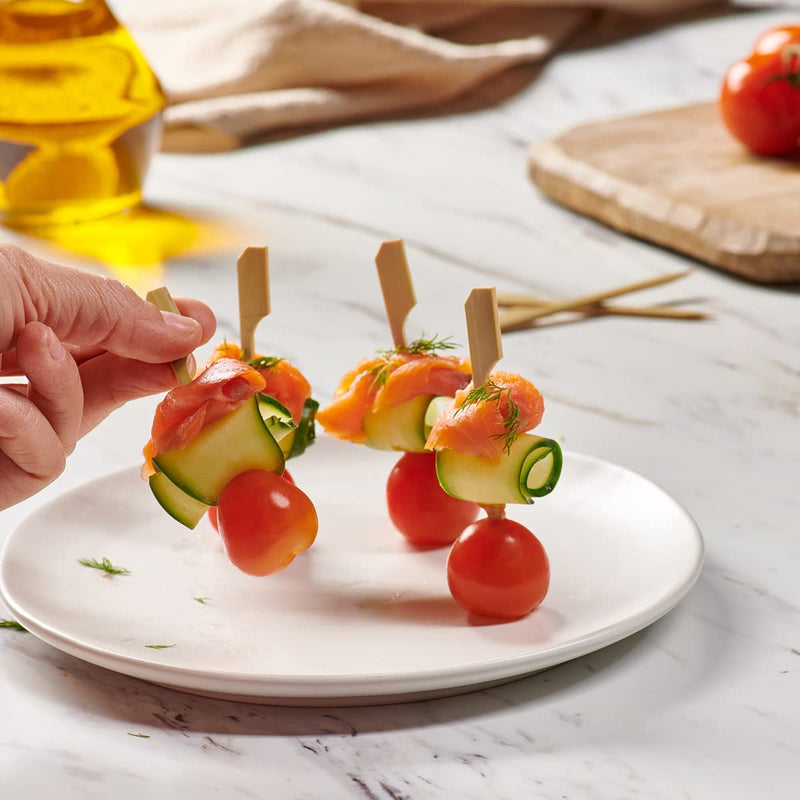 Comfy Package [100 Pack] 3 inch Wooden Paddle Picks, Bamboo Skewers - Toothpicks For Cocktails, Grilling, Appetizers, Fruits, Barbeque and Sandwiches - BeesActive Australia