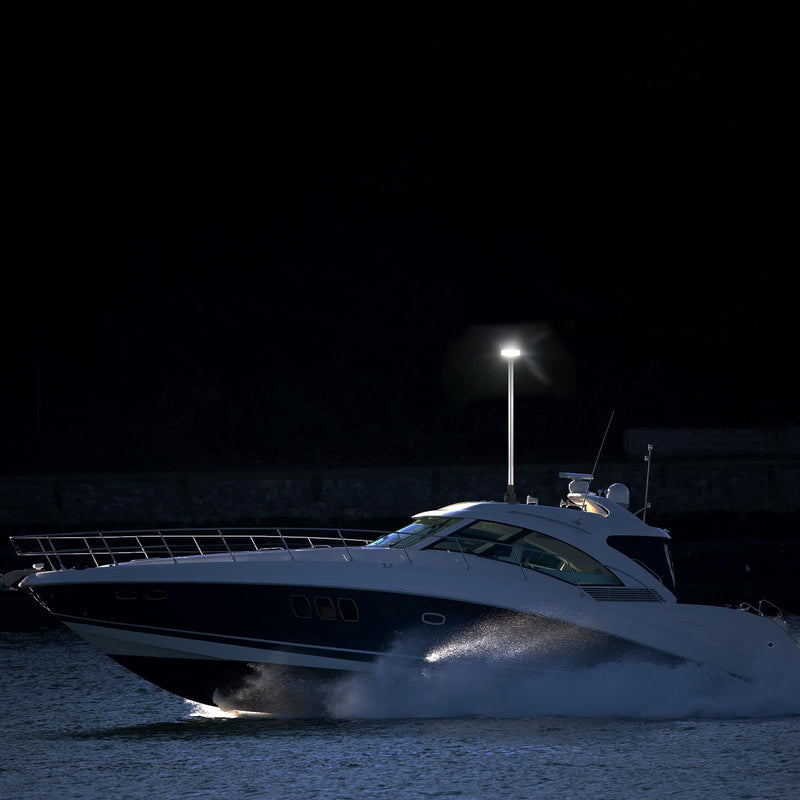 Stern Lights,Navigation Lights,Led All Around Anchor Light,Folding Base,USCG Certified 2NM, For Boat,Yacht,Pontoon,Fishing Boat 24 Inches
