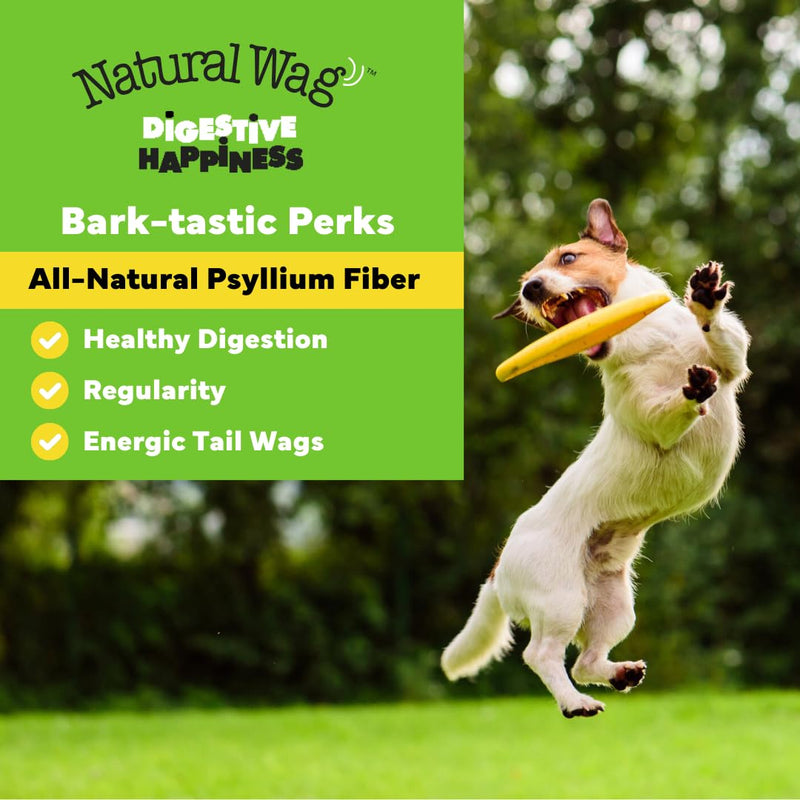 Natural Wag 100% Psyllium Fiber for Dogs – Supports Digestive Health, Relieves Occasional Constipation & Diarrhea, and Promotes Optimal Stool & Overall Wellness. - PawsPlanet Australia