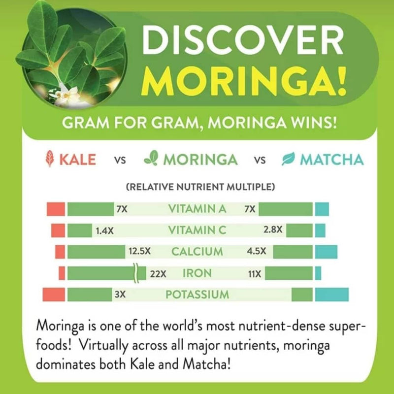Moringa Leaf Shaker with Pure Moringa Leaf with Essential Nutrients and Rich in Vitamins, Aminos and Trace Minerals in Moringa Shaker 4.10 oz