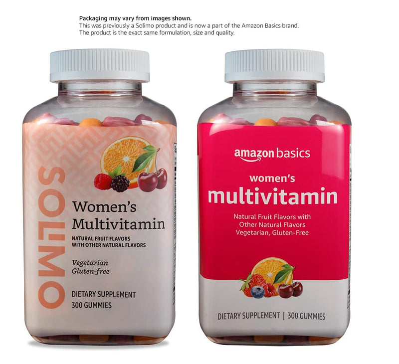 Amazon Basics Women's Multivitamin, 300 Gummies (150 Servings) (Previously Solimo) 300 Count (Pack of 1)