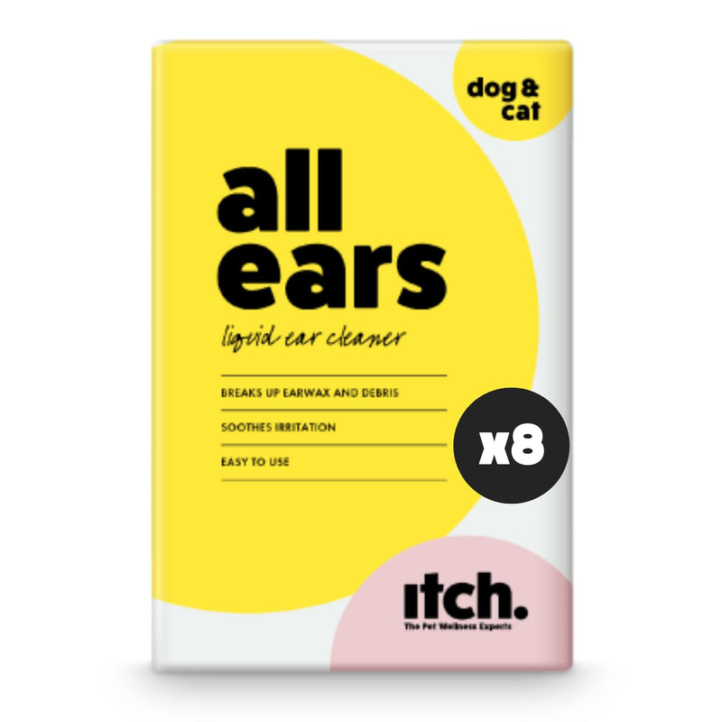 Itch I Cat And Dog Ear Cleaner I Easy To Use Ear Drops l Breaks Up Wax I Soothes Irritation, Stopping Unwanted Itching & Discomfort I 8 x 5ml Vials 8 vials