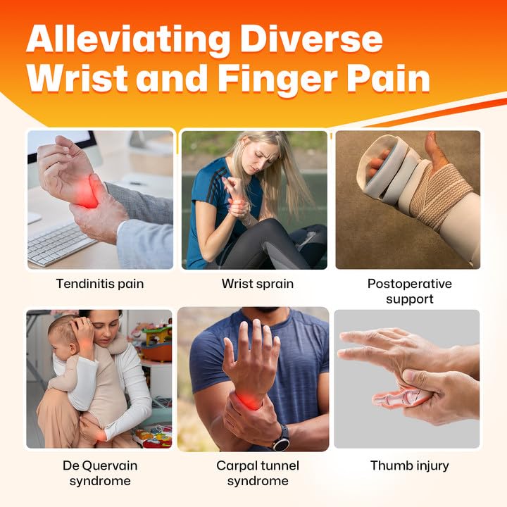 NEVVIS Thumb Brace Right/Left Hand: Ergonomic Thumb Splint, Thumb Spica Splint Right Hand with Wrist Support for Arthritis, De Quervains Tenosynovitis Brace, CMC Joint, Tendonitis, Either Hand (L/XL) L/XL