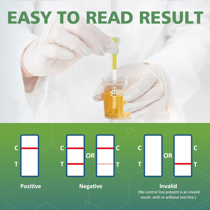 [25 Pack] Carethetic Nicotine Testing Kit at Home - Highly Sensitive Nicotine Cotinine Tobacco Urine Test Strips for Home - Nicotine Urine Test Strips Detection at 200 ng/mL - BeesActive Australia