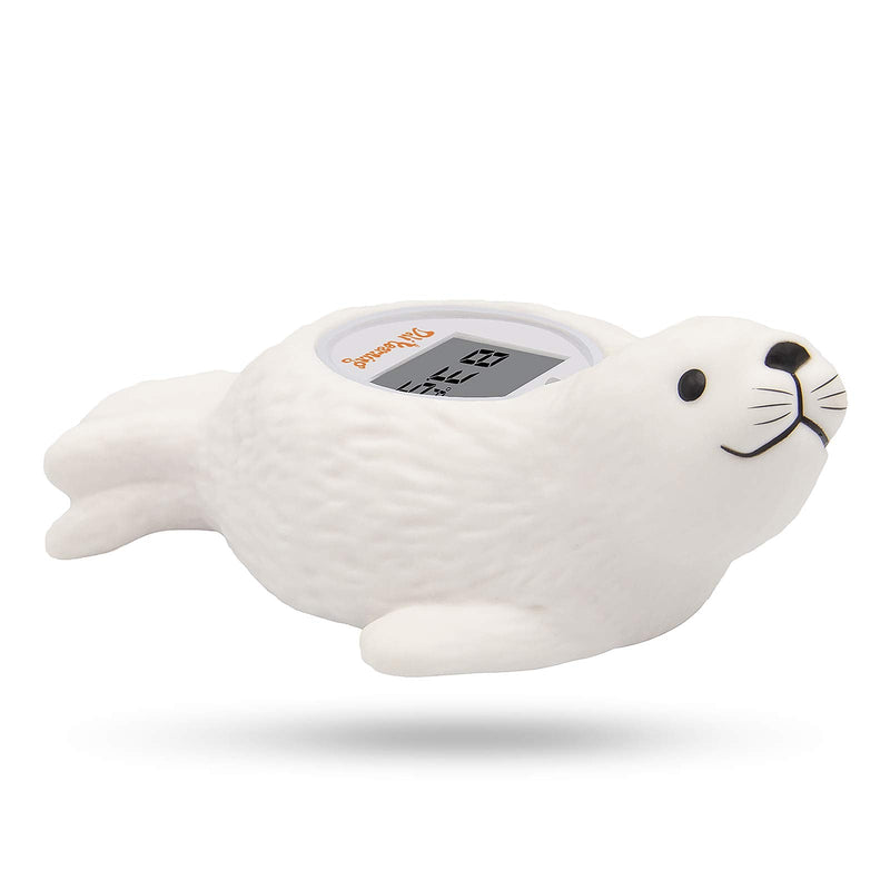 Doli Yearning Upgrade Baby Bath Thermometer Room Temperature| Water Thermometer|Kids' Bathroom Safety Products| Baby Bath(Seal Shape)℃/℉, LCD White