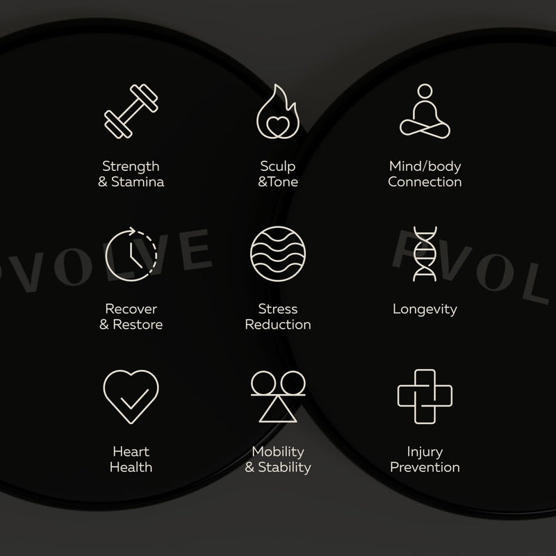 PVOLVE Gliding Discs for Home Workouts Exercise and Fitness Equipment to Use on Carpet Wood and Floor to Sculpt Your Core - Strengthen Legs While Lifting and Tightening The Butt Black