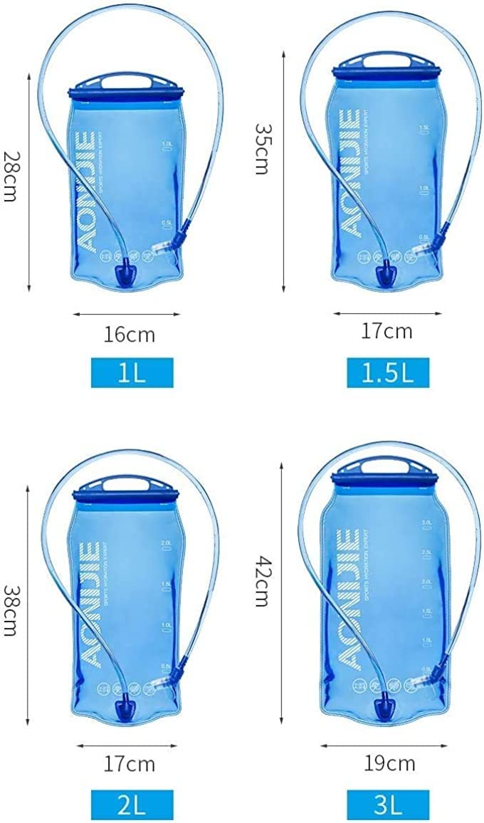 AONIJIE Hydration Bladder Water Reservoir Bag BPA Free for Hiking Biking Climbing Hunting Running 1.5L