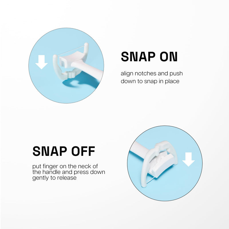 Reach Ultraclean Access Flosser Bundle, Mint, Plaque Remover for Teeth, for Hard to Reach Areas, Oral Care, PFAS-Free, 1 Flosser Starter Kit + 3 Packs Refill Heads 1 Flosser with 3 Packs of Refill Heads - BeesActive Australia