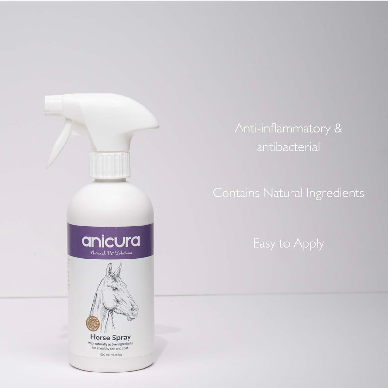 Anicura Horse Relief Spray 500ml – Instant Relief for Sweet Itch, Flaky, Dry & Sensitive Skin – Soothes, Hydrates & Protects – Gentle, Natural Care for All Horses