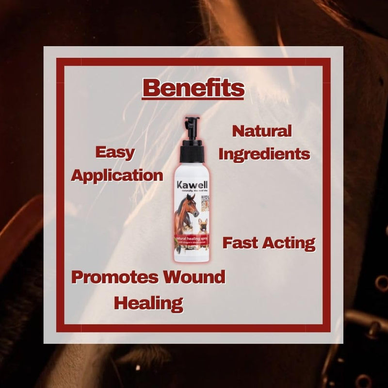 Kawell USA Dragon's Blood Extract Natural Healing Spray for Animal Skin and Wound Care, Healing Ointment & Antiseptic Spray for Injuries, Scrapes, Wounds, Rashes, Bites, and Other Skin Irritations - BeesActive Australia