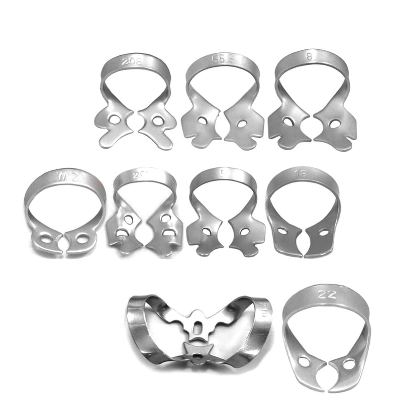 MEDSPO Professional Dental Rubber Dam Clamps | Endodontic Hygenic Brinker Universal Retractors| Tissue Gingival Lower Molars | Restorative Instruments Tools CE (32 Piece Set) 32 Piece Set - BeesActive Australia