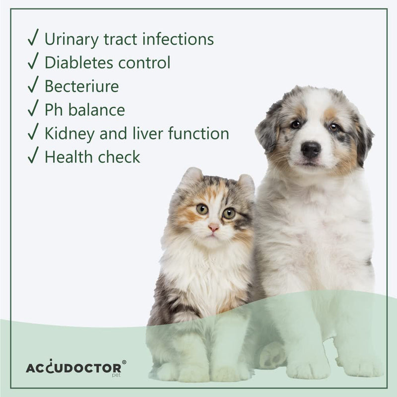 100 Accudoctor Urine test Strips for Dogs Cats 11 parameters Ketones Glucose pH sample canine urinalysis Urine Health step analyzer veterinary health urinary analysis renal one strip treatment uti pet