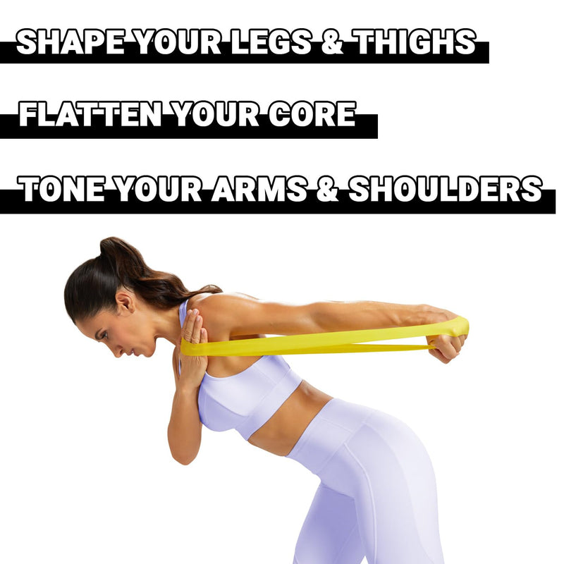 Beachbody Resistance Bands for Booty and Thigh Workouts, Unisex Strength Workout Exercise Loops for Women & Men, Light, Medium & Heavy Resistance Levels, 12 Inch, 3 Pack 9 Inch