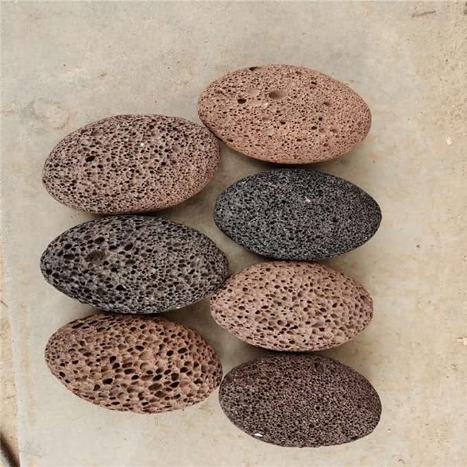 Pumice Stone Heel Exfoliating Bath Lava Volcanic Stone Heel Sharpener Skin Care Washable Reusable Unisex (Black) - BeesActive Australia