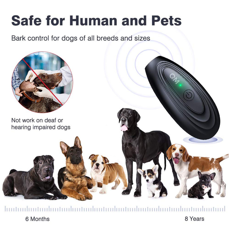 Bubbacare Anti Barking Device Dogs, 16.4 Feet Long Range Bark Control Ultrasonic Device, Portable Rechargeable Bark Control for Dogs, Dog Training and Behavior Correction - BeesActive Australia