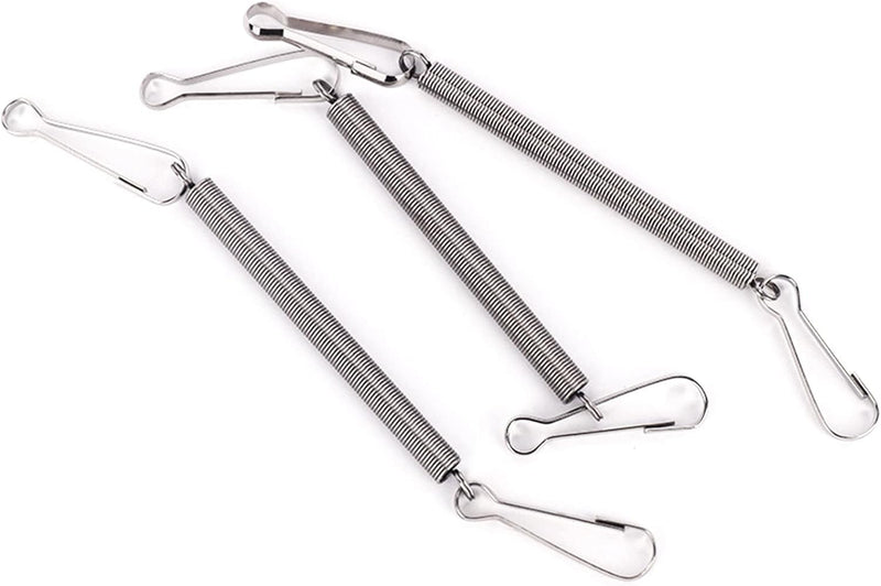 Silver Spring with 2 Clips Used Singly Or in Combination to Hold Rabbit Water Dispenser Drinking Bottle for Small Animals Metal Spring Clips and Fasteners Feeding and Watering Supplies - BeesActive Australia
