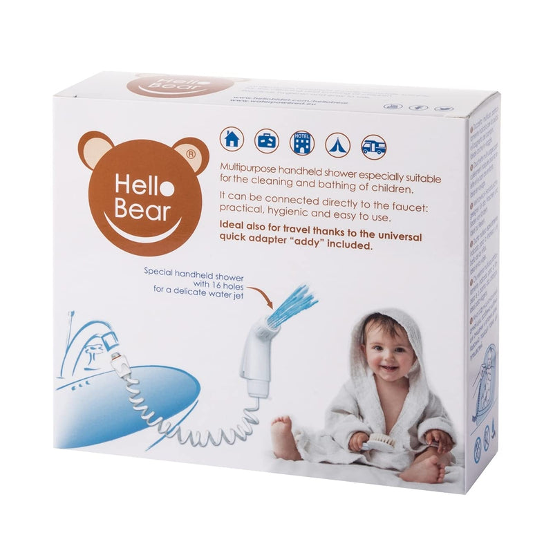 Multi-Purpose Handheld Shower HELLO BEAR, Baby Bath Sprayer, It Connects Directly to The tap, Italian Product - BeesActive Australia