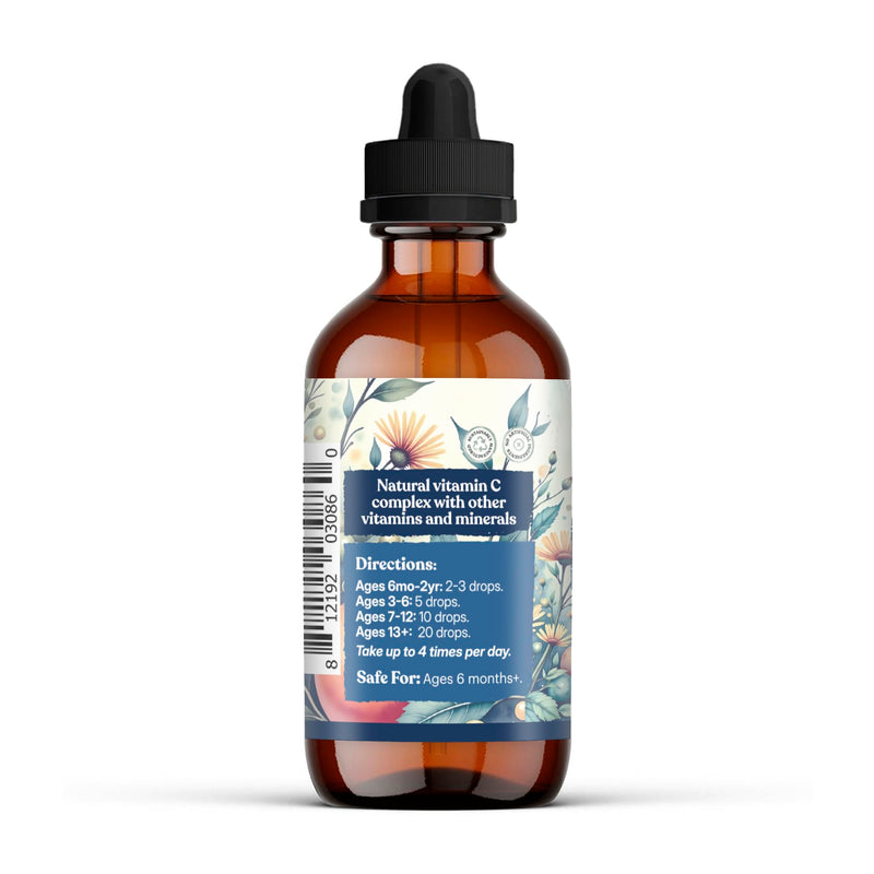 Earthley Wellness Vita-C, A Natural Source of Vitamin C, Whole Food Form of Vitamin C, Extracted from Amla Berries, Orange Peel, and Dandelion Leaf (2oz)
