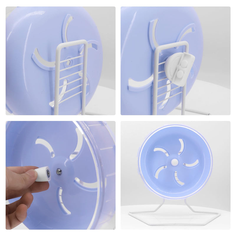 Hamster Running Wheel Golden Bear Treadmill Wheel, Silent Treadmill, Freely Adjustable in Height Or Assembled in Cage, Equipped with Lifting Bas for Hamsters or Other Small Animals - BeesActive Australia
