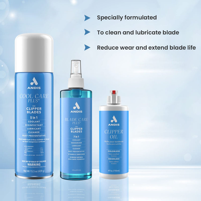 Andis Blade Oil for Grooming Clipper Specially Formulated to Clean and Lubricate The Blade, Extends Blade Life Use Regularly for Maximum Clipper Power and Longer Blade Life – 118 ml (Pack of 2) - BeesActive Australia