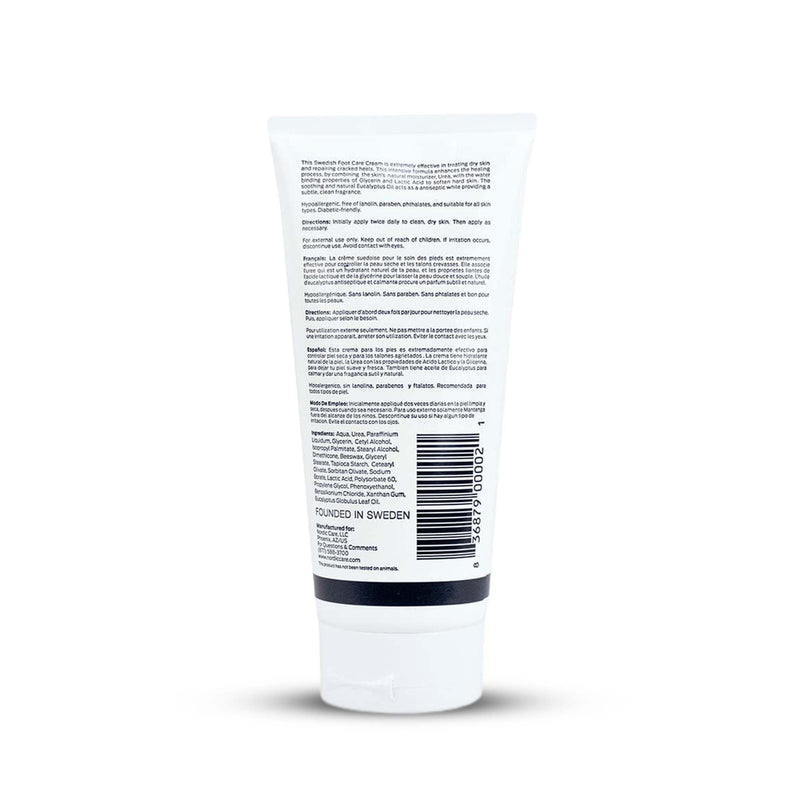 Nordic Care Foot Care Cream Intensive Repair | 10% Urea Treats Severely Dry Feet & Cracked Heels | Noticeable Results In Days 6 Ounce (Pack of 1) - BeesActive Australia