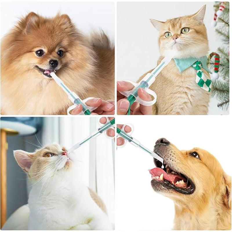 UYVPAER Pack of 3 Cat Tablet Dispenser, Tablet Dispenser for Cats, Pill for Cats, Medicine Feeder, for Cats and Small Dogs (Blue, Red, Green) - BeesActive Australia