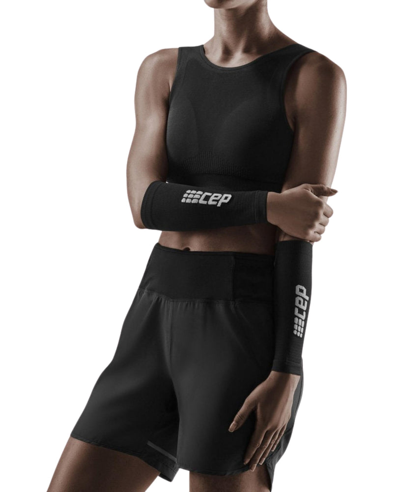 CEP Compression Forearm Sleeves for Men & Women – Lightweight Arm Support for Circulation, Recovery & Muscle Stability (Pair) 3 Black/Grey - BeesActive Australia